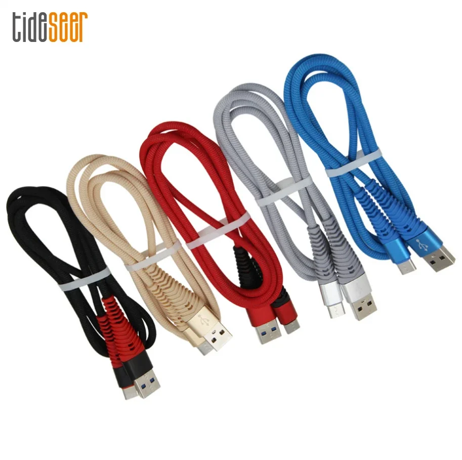 

100 шт. нейлоновый Micro USB 8pin кабель для быстрой зарядки и передачи данных для iPhone Samsung Redmi Huawei