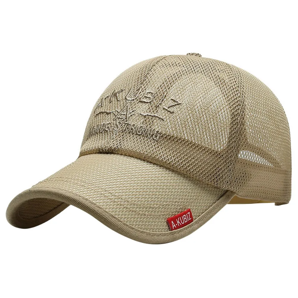 Fashion Embroidered Summer Hats Men Women Mesh Baseball Caps Adjustable Visor Hat Outdoor Embroidered Letter Sun Protection Hat