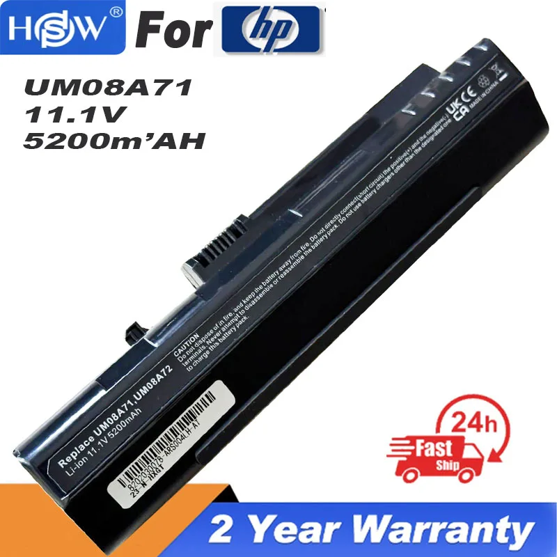 Um08A31 Um08A72 Um08A73 Um08A74 Batteria Per Laptop Per Acer Aspire One Kav10 Kav60 Zg5 D150 Aoa150 Um08A51 Um08A71