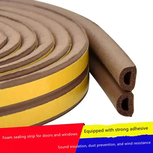10m D/I/E Type Self-adhesive Door And Window Sealing Strip Foam Insulation, Anti-Collision, Wind And Sound Insulation Artifact - Image 5