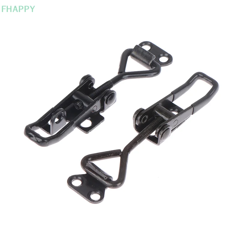 Description Picture 4 of itemToggle Latch Catch Toggle Clamp Adjustable Cabinet Boxes Lever Handle Lock Hasp For Home Sliding Door  Black Quick Clamp