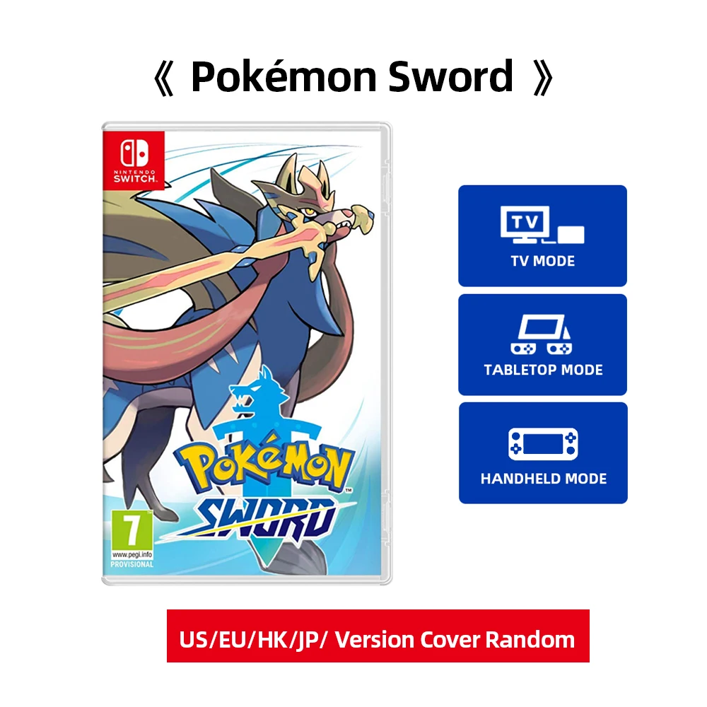 Nintendo Switch Game -Pokemon Sword - TV Tabletop Handheld Play Modes Genre Platformer Action for Switch OLED Lite Console