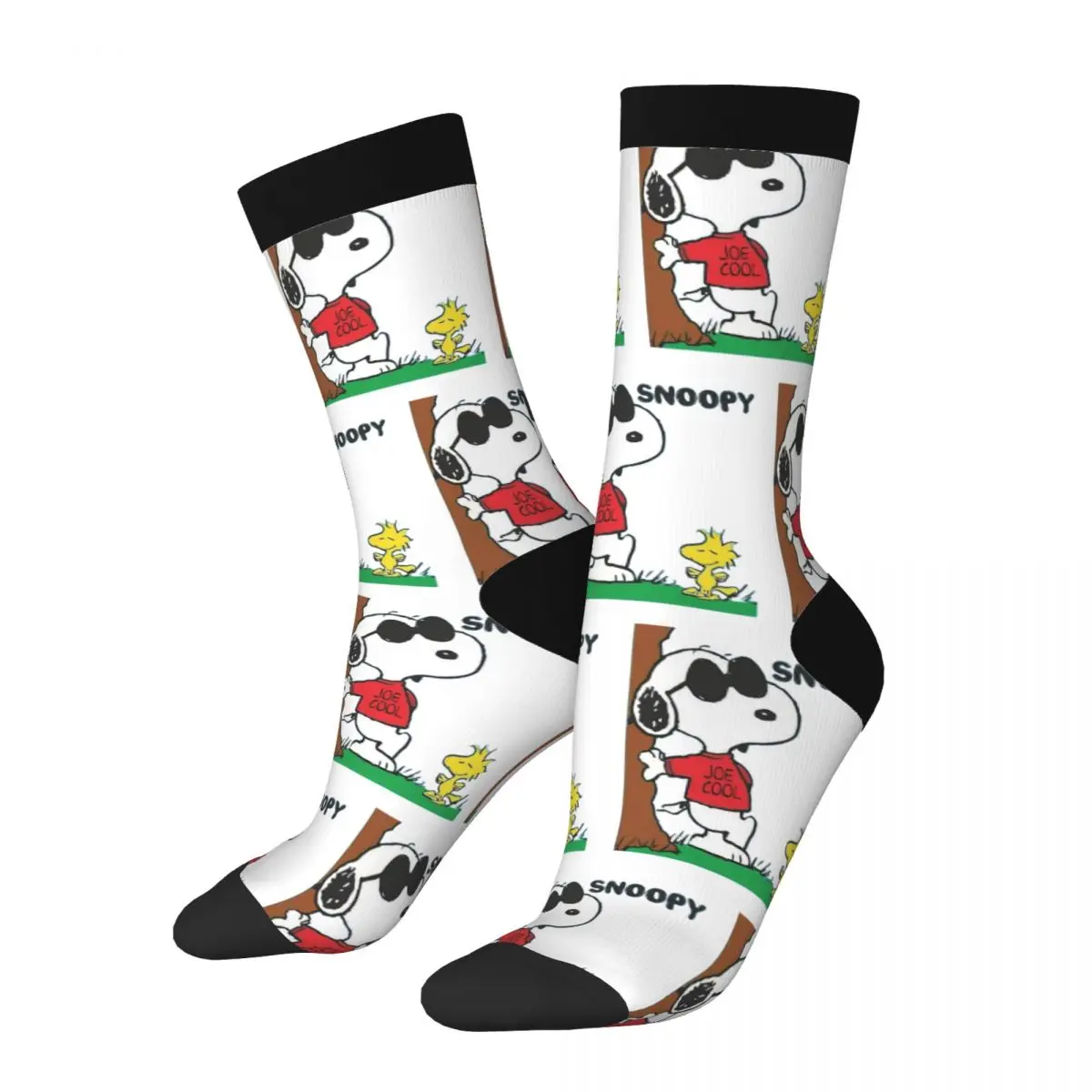 Calcetines de vestir unisex transpirables con diseño de temática de Snoopy, Joe Cool, Peanuts y Charlie Brown
