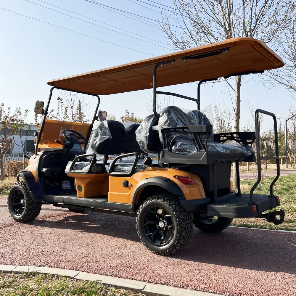 

New 6 Seater Electric Golf Cart Lifted 4KW 5KW 7.5KW AC Motor Luxury Golf Buggy Lithium Battery Club Car