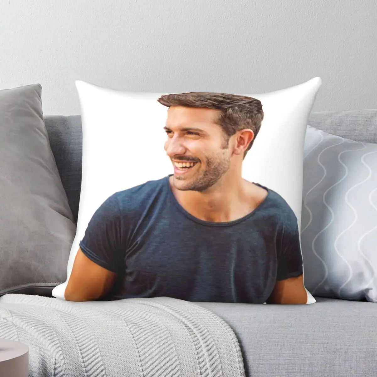 

Pablo Alboran Square Pillowcase Polyester Linen Velvet Printed Zip Decorative Throw Pillow Case Home Cushion Cover