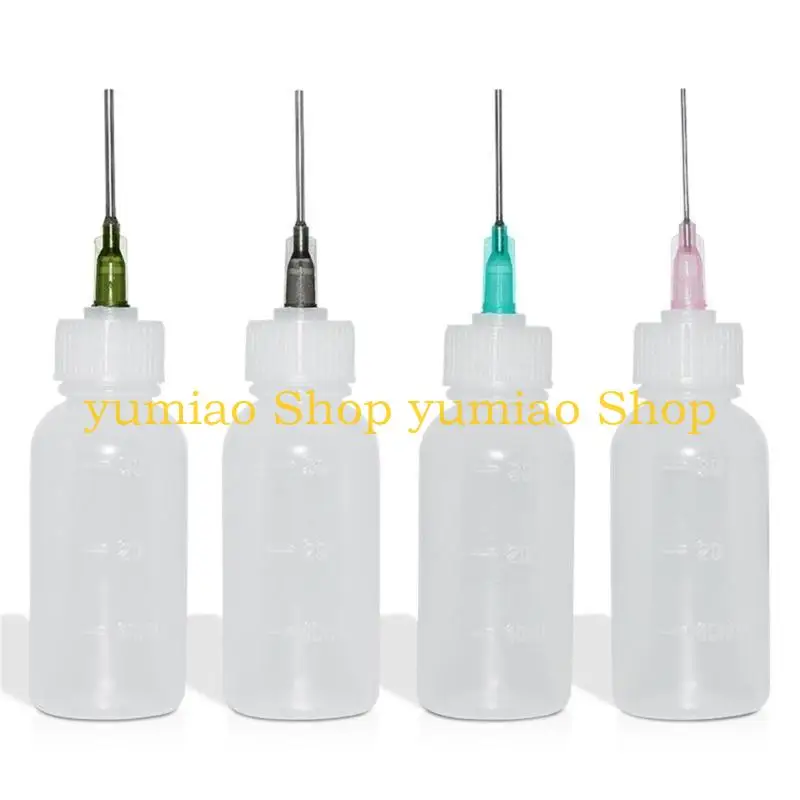 587B 30ML 바늘 팁 접착제 애플리케이터 병 퀼링 스크랩북 용지 공예 도구를위한 깔때기