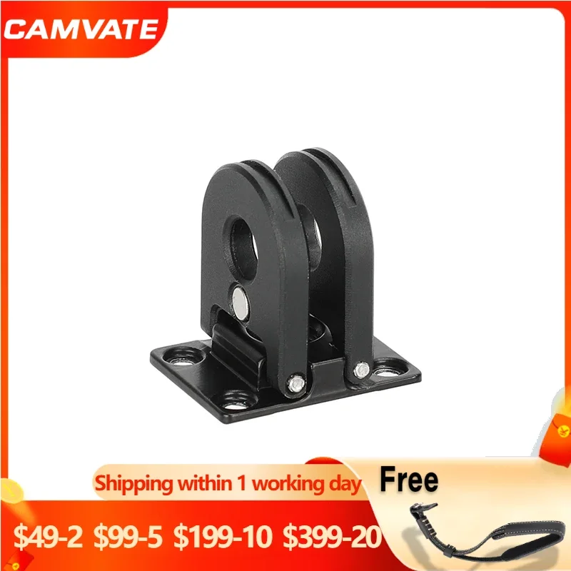 Adattatore Per Treppiede Con Dita Pieghevoli Camvate Per Gopro Hero10/Hero9/Hero8 Black & Max 360 Action Camera Con Filettatura Da 1/4 "Per Maniglia