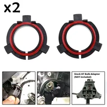 

2Pcs H7 LED Car Headlight Bulb Base Holder Adapter Socket Retainer For Kia Auto Headlamp Mount Stand Car Auto Accessories