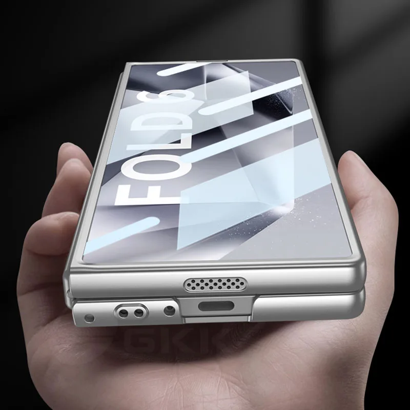 Shockproof Armor Plastic Case For Samsung Galaxy Z Fold 6 Outer Screen Glass Pro