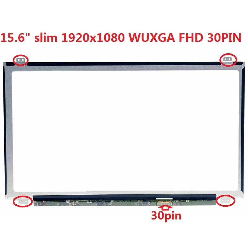 15.6 "Slim Fhd Ips Schermo Lcd Nv156Fhm N42 Lp156Wf6 Spk1 K6 Per Thinkpad P50 P51 P50S E560 E565 L590 L580 L570 L560 E570 E575