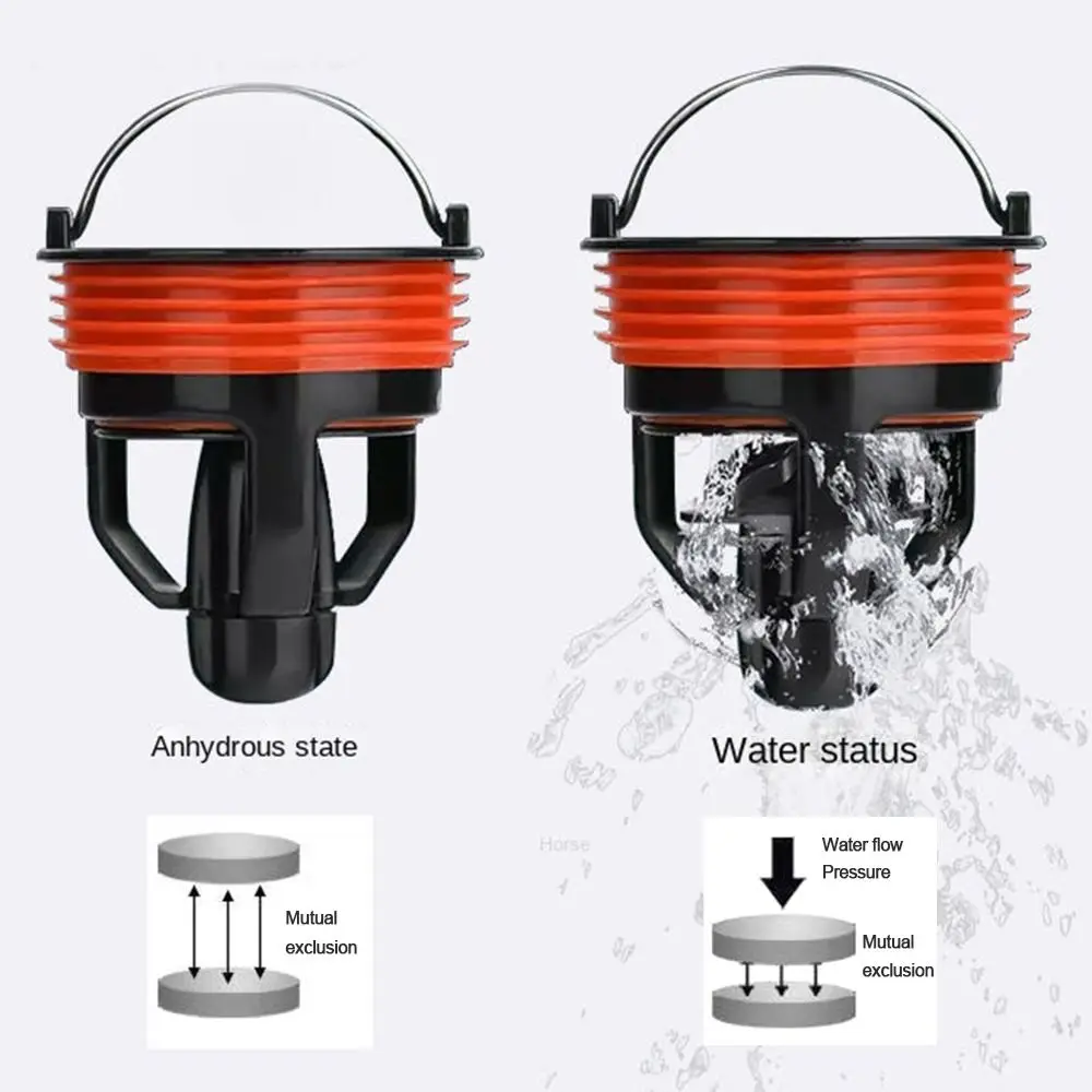 Black Plastic Bathroom Floor Drain Odor Prevention Shower Drainer