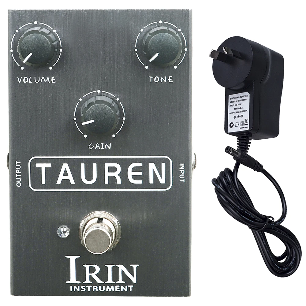 

IRIN AN-36 TAUREN Overdrive Pedal High/Low Gain from Clean Boost to Distortion Guitar Effect Deliverd Guitar Parts With Adapter
