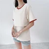Summer Maternity short-sleeved breastfeeding T-shirt Nursing Tops Short Sleeve T-shirt Plus Size S-2XL Maternity Clothing Tees 5