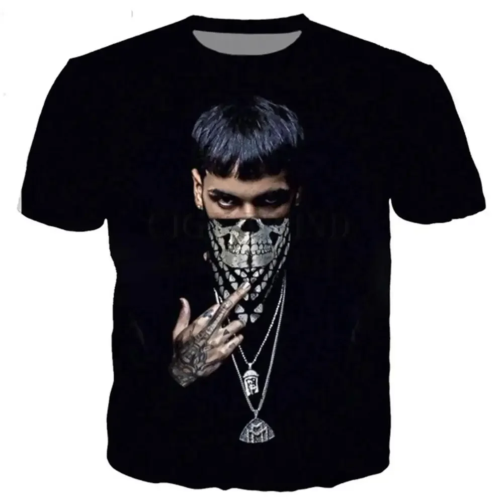 

Summer Casual Rapper ANUEL AA T-shirt Men Women 3D Printed T-shirt ANUEL AA Printed Novelty Fashion T-shirt Hip Hop Street Wear