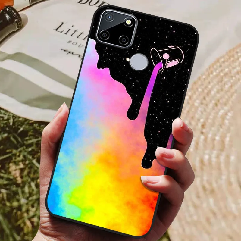 Premium Silicone Back Cover – Artistic Design for Enhanced Grip and Protection
