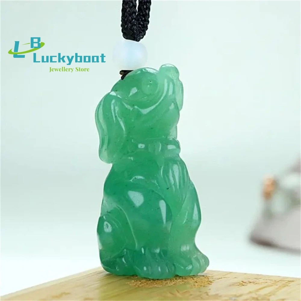 

Natural Dongling Yuwang Cai Dog Three-dimensional Pendant Men's And Women's Pendant Twelve Zodiac Jade