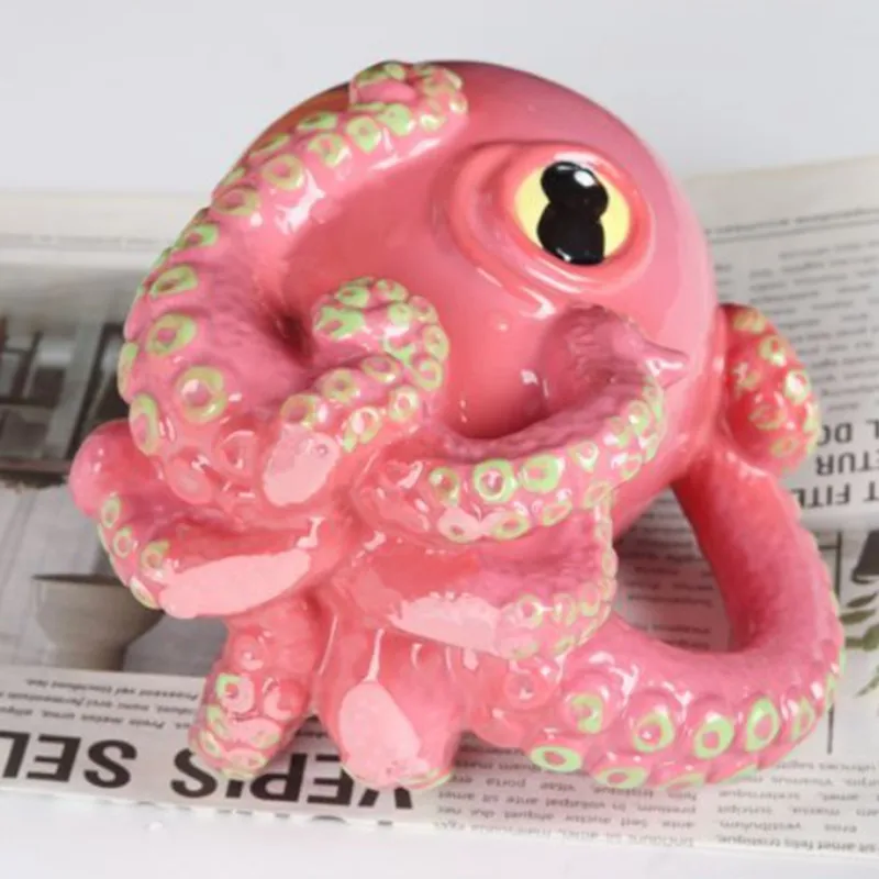 クリエイティブなタコの触手、3Dマグカップ、漫画の動物