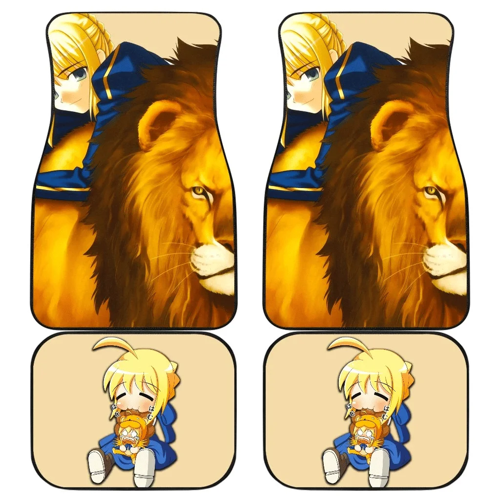 

Chibi Saber Fate With Lion Fate/Stay Night коврики для автомобиля UBC040803