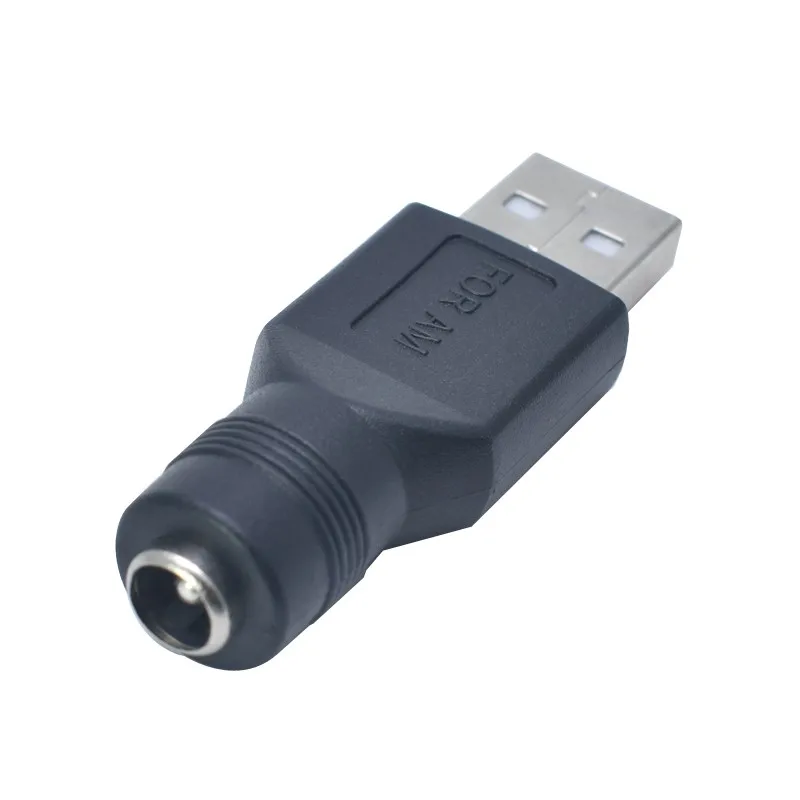 DC5.5 * 2.1  ȯ USB male  USB  dc -USB  Ŀ, USB -DC5.5*2.1  