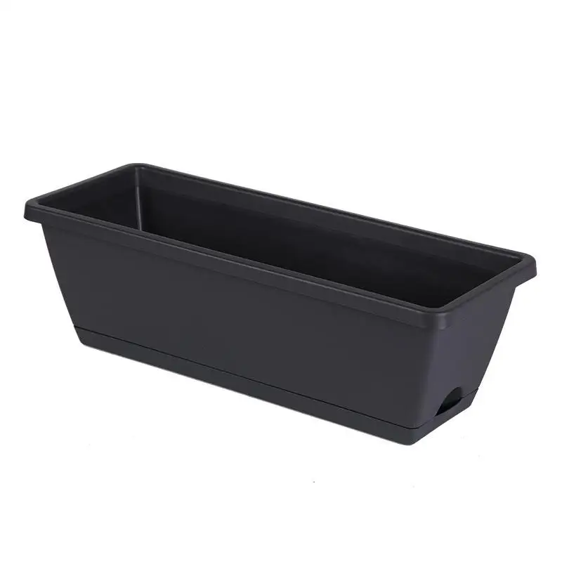 Compact Self-Watering Planter for Indoor Herbs and Vegetables with Drainage Base