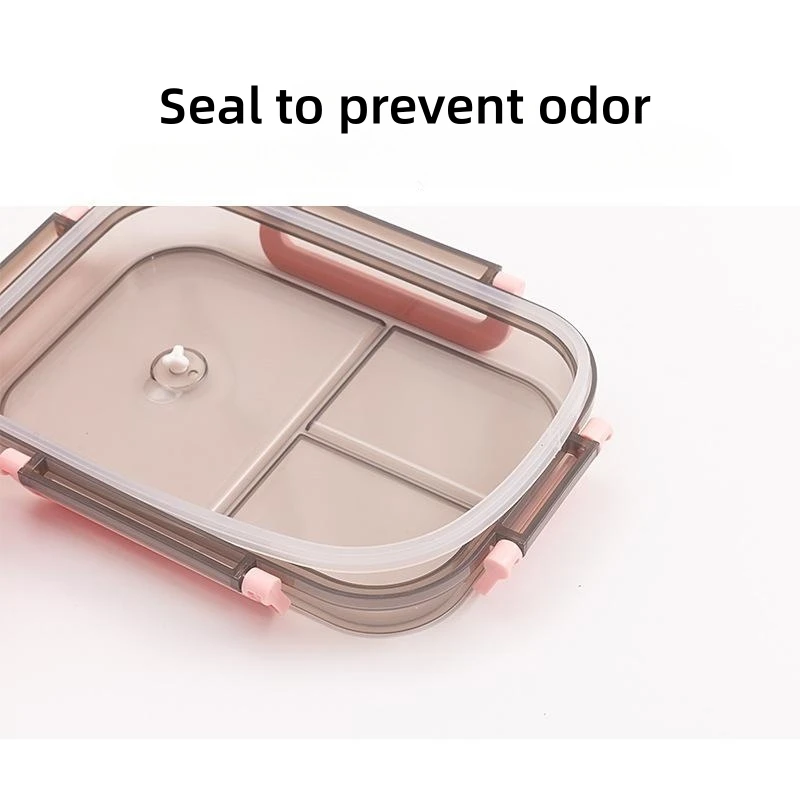 Microwave Safe 2 Tier Food Container Lunch Box with Utensils