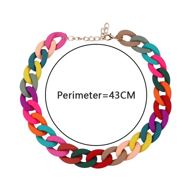Chunky Acrylic Chain Necklace 3