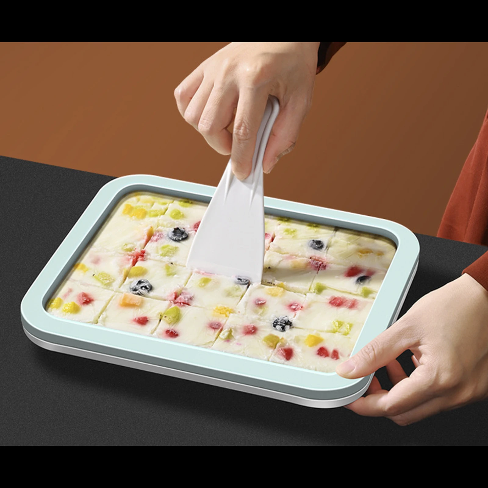 Fried Yogurt Machine Small Household Children's Mini Ice Cream Homemade Fruit Fried Ice Plate Plug-free Cream fried yogurt machine
