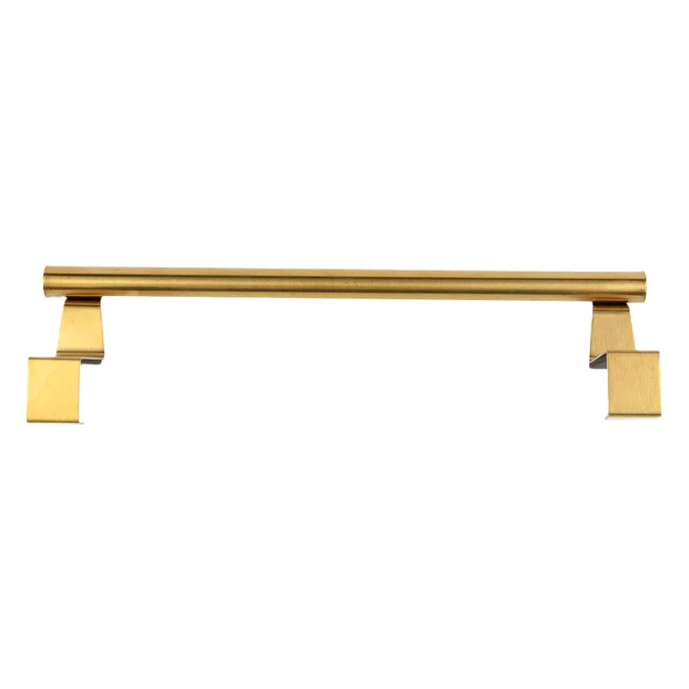 Golden Over Door Towel Holder Rack Bathroom Rail Cupboard Hanger Kitchen Hook Bathroom Hardware Towel Bars Home Improvement