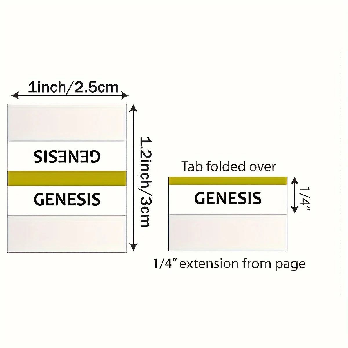 Bible Tabs,Bible Sticky Tabs For Old And New Testament,Bible Book Tabs,Bible Labels Tabs,Bible Tabs,Sticky Tabs.(Golden Edged) - 2