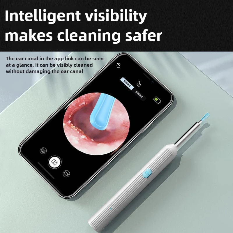 Wireless WiFi Ear Pick Otoscope Camera Borescope Luminous Ear Wax Cleaning Teeth Oral Inspection Health Care Ear Cleaner