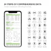 Posture Scale for Body Weight and Fat Percentage, 8 Electrodes Larger Platform Digital Scale for BMI 28 Body Composition 3