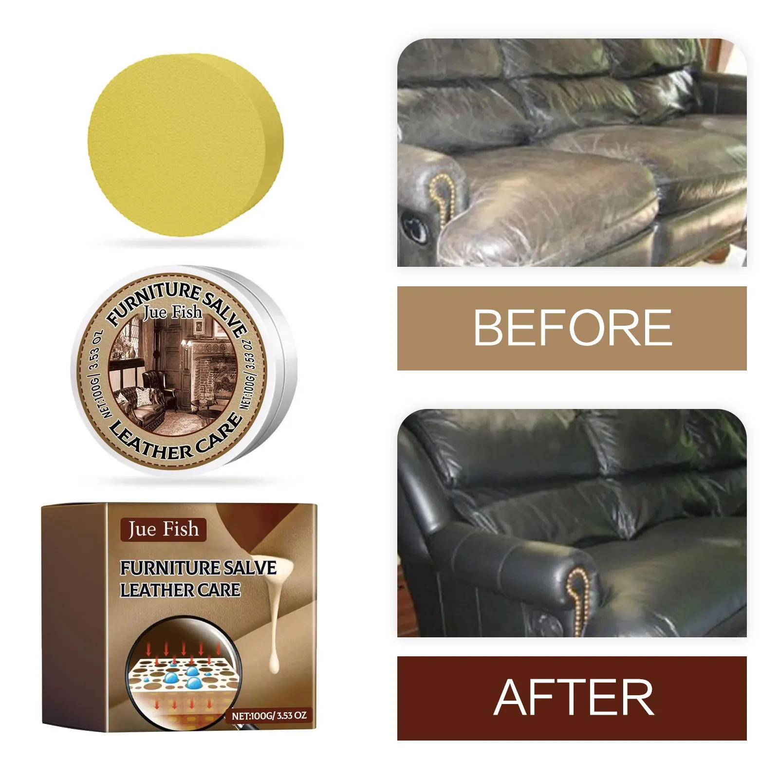 Leather Care Cream Furniture Sofa Colour Restorer Jackets Shoes Leather Conditioner Car Seat Repair Polishing Restorator