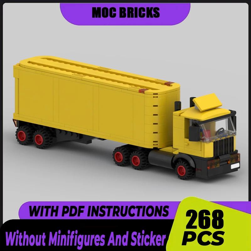 

Urban Vehicle Series Moc Building Bricks Tractor Trailer Model Technology Modular Blocks Construstion DIY Assembly Toys Gifts