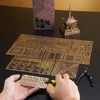 Piececool 3D Metal Model Kits Gilt Bronze Pagoda Building 3d Puzzle DIY Toys Creative Gifts Assembly Jigsaw for Home Decoration 5