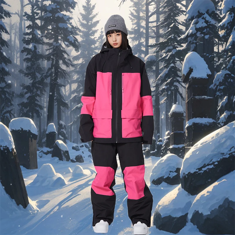 

2025 Ski Jacket Pants Set New Sports Adult Breathable Woman Ski Wear Winter Outdoor Warm Wind Proof Waterproof Snowboard Clothes