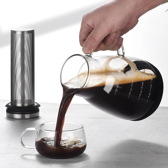 Glass Cold brew coffee maker Glass coffee set Double ice drop coffee maker  Hand brew coffee maker Coffee tools - AliExpress