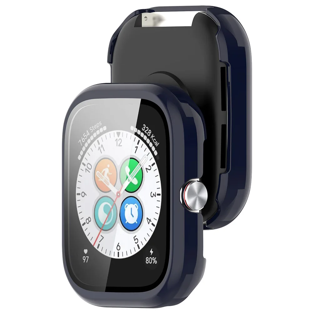 Durable PC Watch Case with Tempered Glass Protection and Dustproof Screen Protector