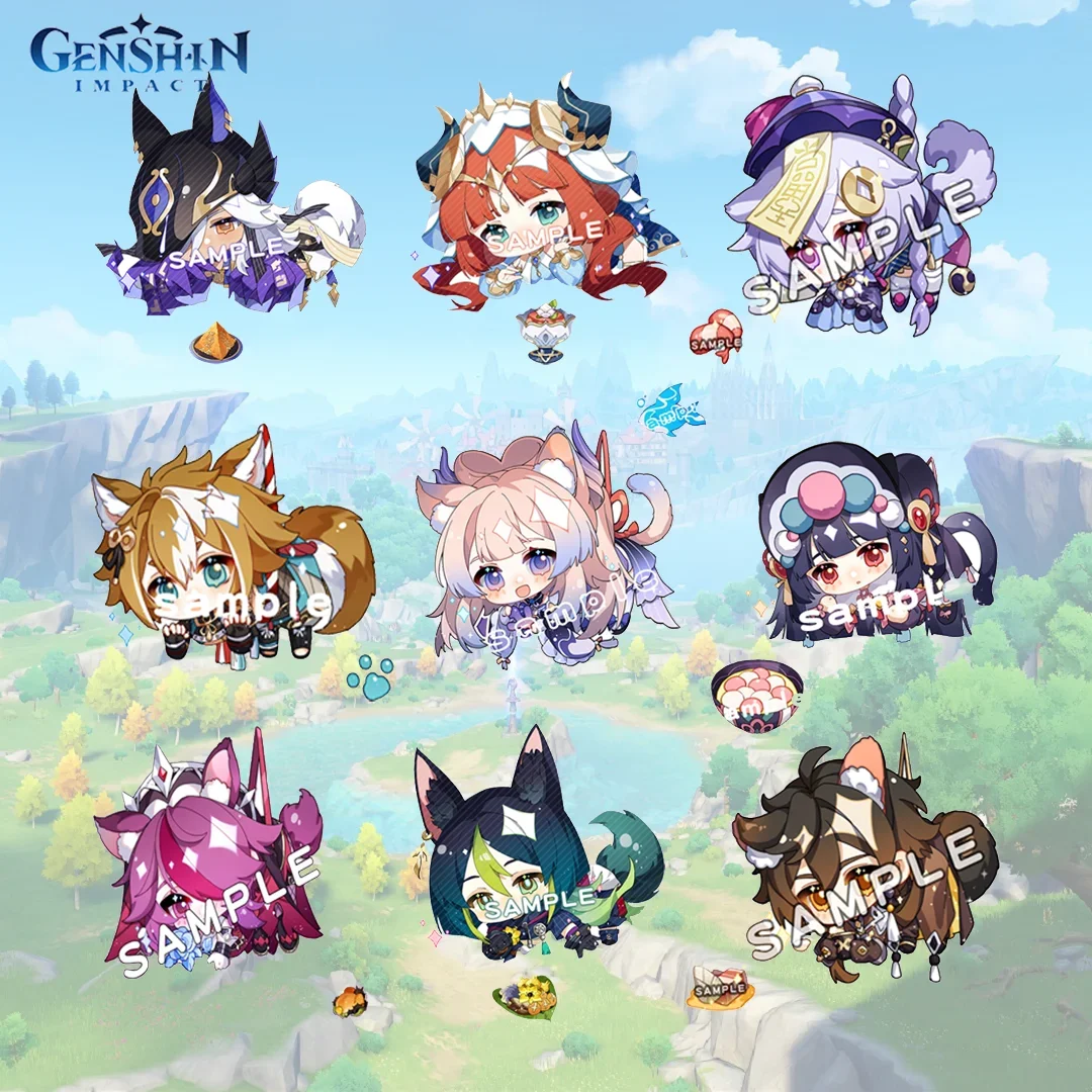 

Anime Game Genshin Impact Keychain Arataki Itto Gorou Tartaglia Raiden Shogun Zhongli Cosplay Cute Bag Pendant Keyring Gifts