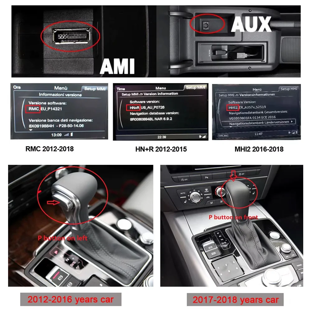 Android 14 15.8 Qualcomm Carplay For Audi A6 S6 A7 S7 2012-2018 Car Multimedia P