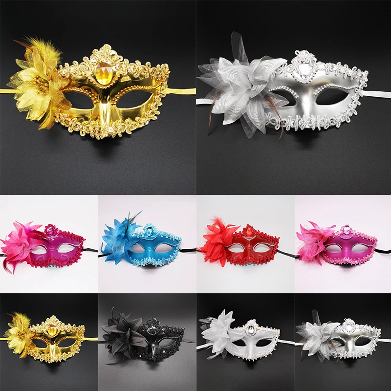 

1 шт. женская сексуальная маска лиса маска для глаз полумаска с цветком Венецианская Маскарадная маска на Хэллоуин модная Праздничная маска