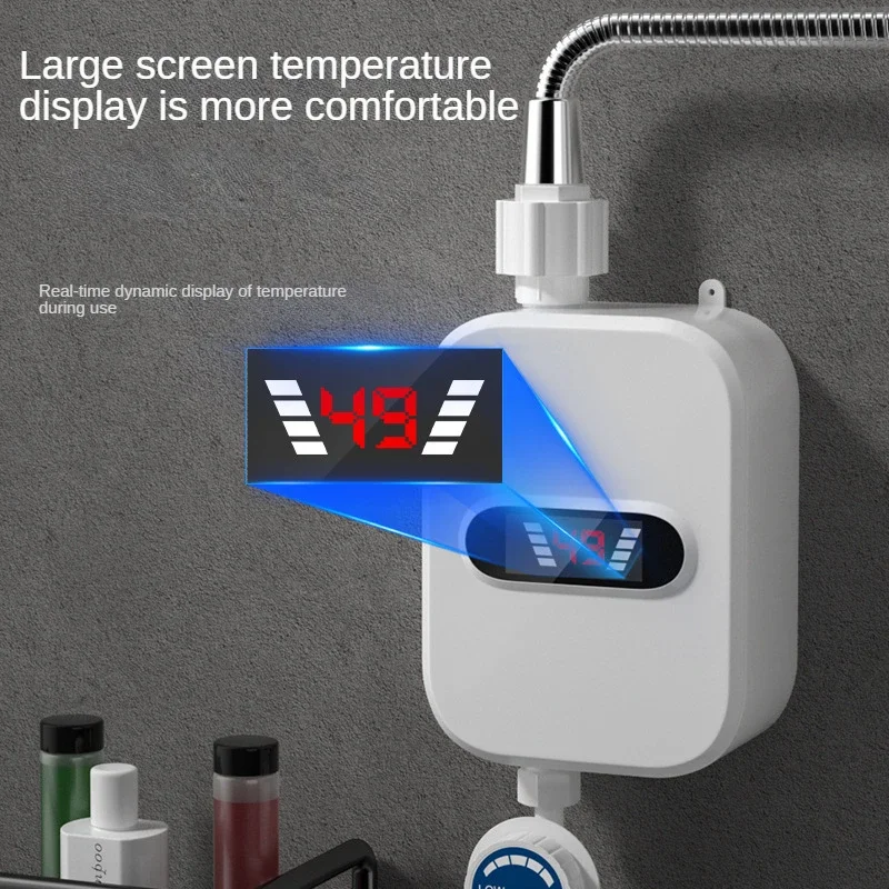 3000W Electric Thankless Mini Instant Hot Water Heater bathroom Faucet Tap Heating 3 Seconds Instant Heating Machine electric water heater
