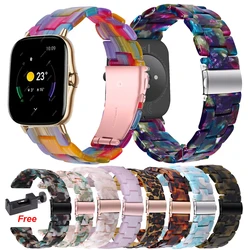 20mm Resin Watch Band For Huami Amazfit GTS 2 3 4 2e 2mini Bracelet Wrist Strap Loop For Amazfit Bip S U Lite GTR 42mm