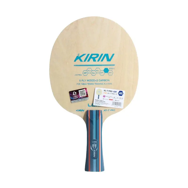 High-Performance Table Tennis Racket with 5-Ply Wood and Carbon Fiber Baseplate for Beginner Training