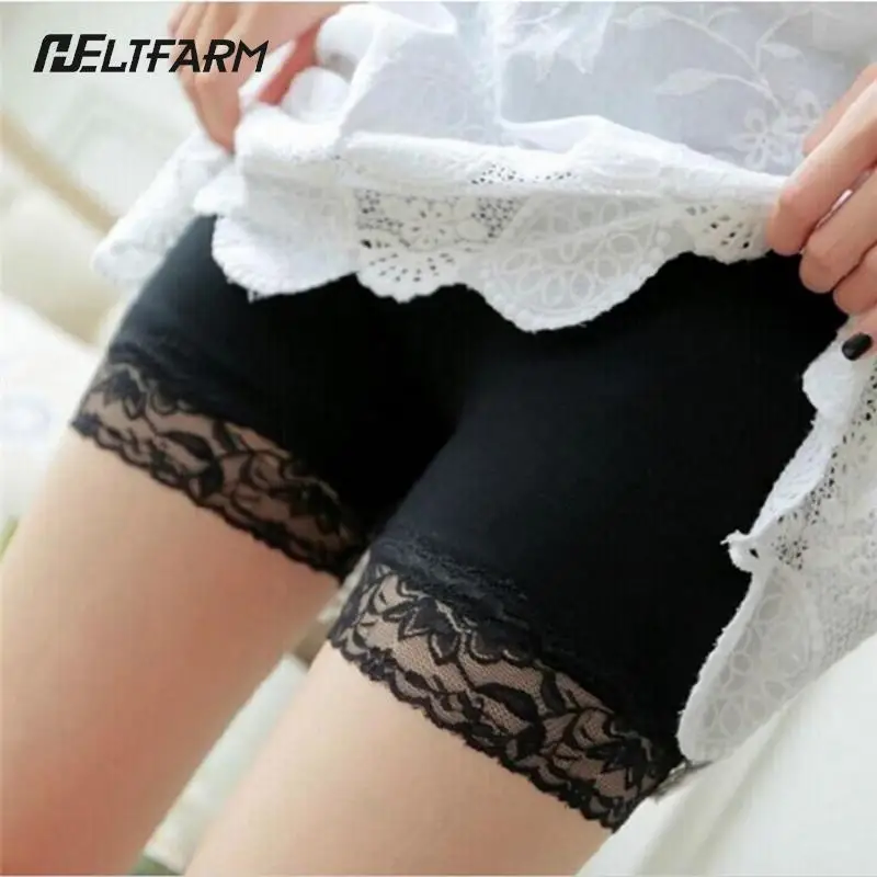 1pc Women Safety Shorts Pants Seamless Lace Panties Seamless Anti Emptied Boyshorts Pants Girls Slimming Underwear