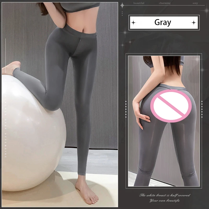 Outdoor Sex In Public Bare Yoga Invisible Zipper Open Crotch Pants Gymnastics Legging Woman Sexy Trousers Summer women leggings