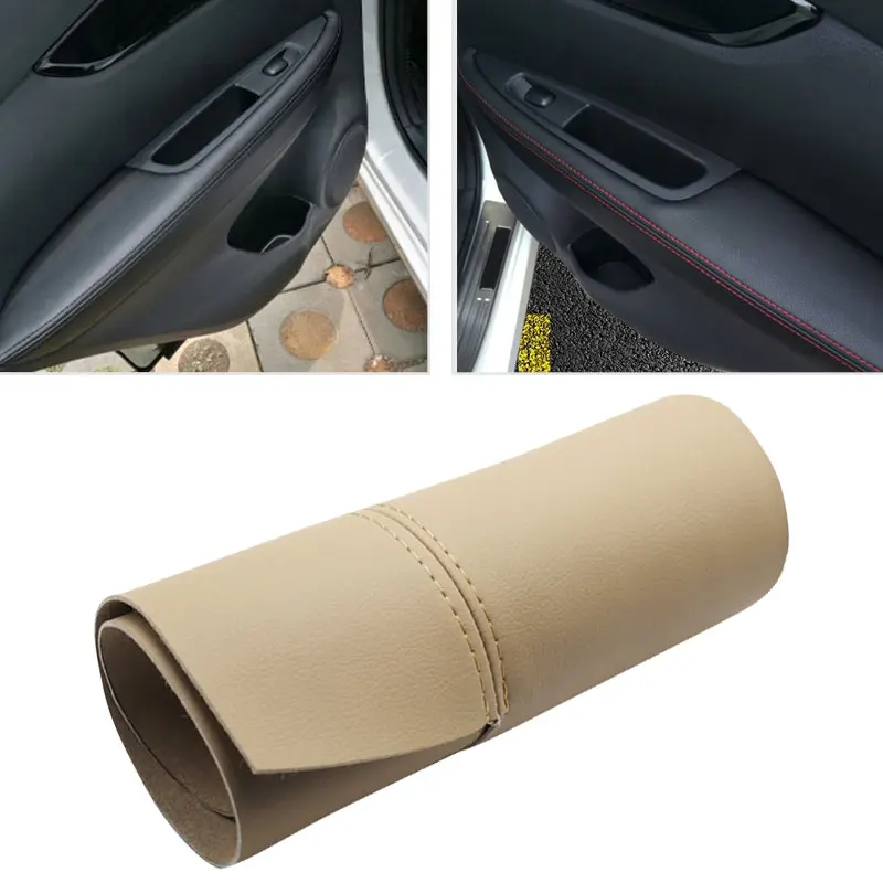 

4pcs Car Door Handle Panels Armrest Microfiber Leather Cover Trim For Nissan New Qashqai J11 2016 2017 2018 w/fittings