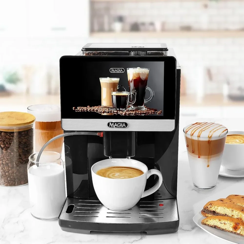 Automatic Espresso Machine - Espresso Coffee Maker with Grinder, Milk Frother & Insulated Milk Container - Cappuccino 5
