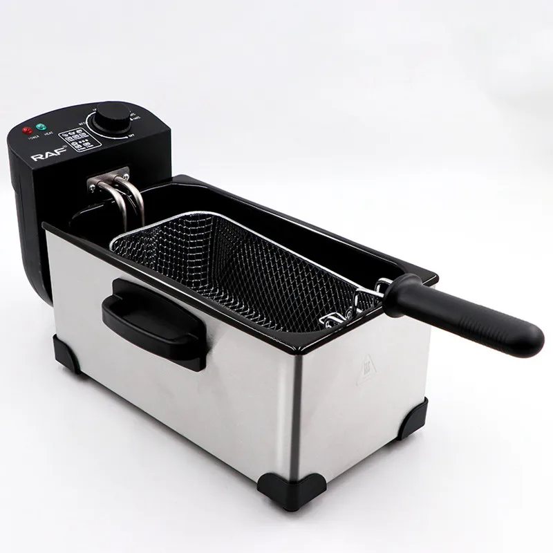 Multifunctional French Fries Frying Machine For Domestic Fryers Commercial Single-Cylinder Electric Frying Furnace Small Fried 4