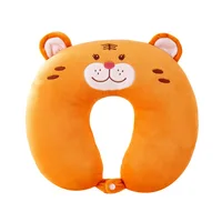 U-shaped Plush Pillow Cartoon Adult Children Neck Protection Pillow Driving Travel Students Lunch Break Nap Cushion 1
