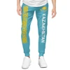 2025 Kazakhstan Flag Mens Sweatpants with Pockets Joggers for Men Sports Casual Sweat Pants With Drawstring 1